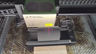 xTool S1 40W Glas gravieren mit einem Diodenlaser [upl. by Olyhs]