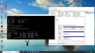 Create a new drive partition with Diskpart CMD cmd diskpart windows10 partition [upl. by Yracaz]