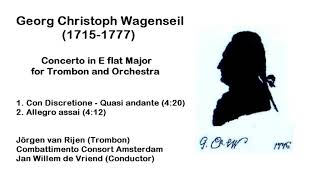 Georg Christoph Wagenseil 17151777  Concerto in E flat Major for Trombon and Orchestra [upl. by Anileba]