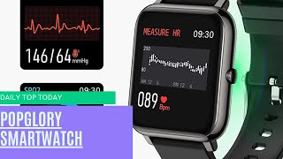 Popglory Smartwatch  motast p22d smartwatch review and unboxing – good budget smartwatch [upl. by Myca982]