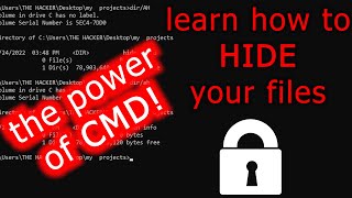 HIDE your files using CMD [upl. by Fairweather]