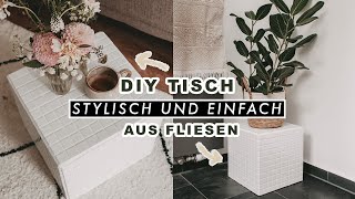 DIY Fliesen Tisch  Interior Trend ganz einfach und günstig selber machen  mosaik coffee table [upl. by Netsirc269]