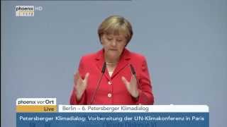 6 Petersberger Klimadialog Ansprache von Angela Merkel und François Hollande am 19052015 [upl. by Eidarb]