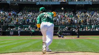 Mason Miller delivering the final save today at the Coliseum 👏  NBC Sports Bay Area [upl. by Avat]