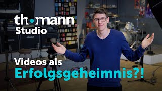 SocialMediaMarketing bei Musikhaus Thomann – Videoproduktion und StudioTour mit Adrian [upl. by Brenan211]