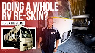 Doing A Whole RV Re Skin Here’s the Secret  RV Renovation [upl. by Barrett699]