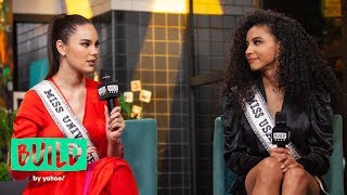 Cheslie Kryst amp Catriona Gray Chat About The 2019 Miss Universe Pageant [upl. by Nue]