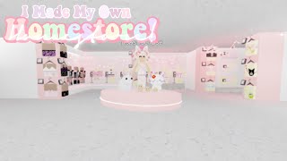 I Made My Own Homestore ROBLOX [upl. by Salomone72]