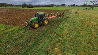 NeuExtremJohn Deere 6250R Kuhn Multimaster 153  Extrem pflügen [upl. by Atsirk]