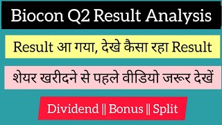 Biocon Q2 Results 2022  Biocon result  biocon result today  Biocon share latest news  biocon [upl. by Eirrej]