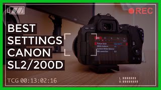 Best Settings for Canon EOS SL2200D [upl. by Jaymie39]