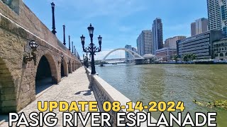 UPDATE PASIG RIVER ESPLANADE 08142024 [upl. by Divadnoj540]