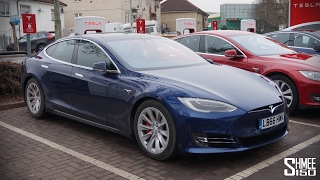 Tesla Model S P100D  239s to 60mph with LUDICROUS PLUS [upl. by Wojak]