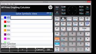 Using HP Prime Solve App [upl. by Shull]