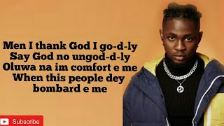 Omah Lay  Godly Lyrics Video [upl. by Karena]