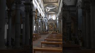 Florence  Inside Brunelleschi’s Basilica of Santo Spirito travel europeancity history [upl. by Doowron]