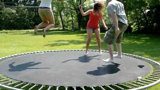 girls jumping on trampolines [upl. by Yaeger]