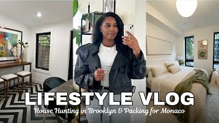 NYC LIFESTYLE VLOG House Hunting in Brooklyn Packing for Monaco amp Dinner at Eataly ✨ MONROE STEELE [upl. by Fujio989]