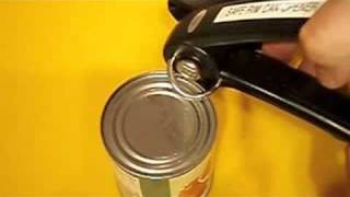 Opening Can with Safe Rim Can Opener [upl. by Blythe122]