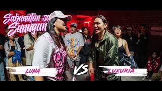 Sunugan  Luxuria vs Luna Sabunutan sa Sunugan 1st round [upl. by Elleirol]