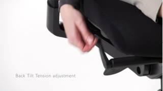 KI Altus Mesh Task Chair  Back  Tilt Adjustment [upl. by Acnalb]