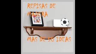 REPISAS DE MADERA MAS DE 50 IDEAS [upl. by Noel600]