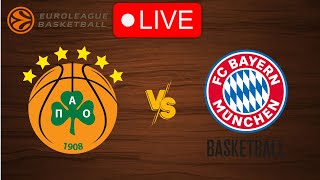 🔴 Live Panathinaikos vs Bayern  EuroLeague 20242025  Live Play by Play Scoreboard [upl. by Acceber895]