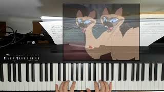 Siamese Cat Song  Lady and the Tramp  Piano [upl. by Niatsirk]