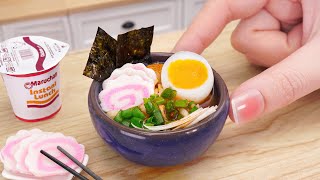 Perfect Miniature RAMEN Recipe  Spicy Chicken Noodles amp ASMR Mini Food by Miniature Cooking [upl. by Aihsemot]