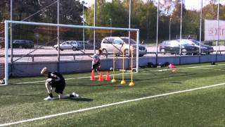 Goalkeeper training FC Djursholm  Målvaktsträning Goeras [upl. by Dotty]