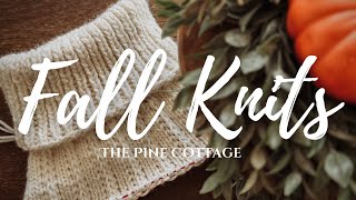 Fall Knitting Lets talk WIPs and NEW DESIGNS [upl. by Nihhi]