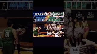 🏀😂Is this legal in basketball Cheerleader distracts shooter at foul line nba [upl. by Yessac]