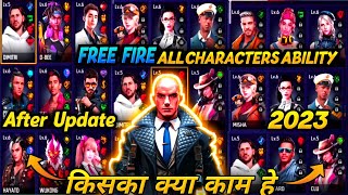 Character Ability Full Details  New Character Ability Test  All Character Ability In Free Fire [upl. by Issim]