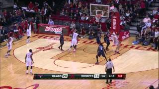 Donatas Motiejunas Highlights Hawks vs Rockets 12202014  8 Points 7 Rebounds [upl. by Eitsrik]