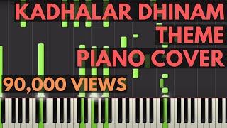 Kadhalar Dhinam Theme Piano Cover [upl. by Teeniv366]