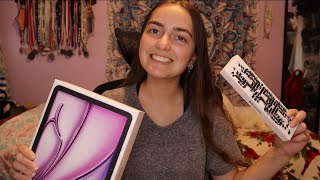 Ipad Air 11inch M2 UNBOXING💜✨ [upl. by Roose]