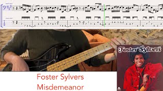 Foster Sylvers  Misdemeanor  bass playalong wtabs 1973 [upl. by Azile352]