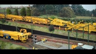 Prorail baan werkzaamheden Eurospoor modelspoor met Spitzke en Swietelsky [upl. by Sana]