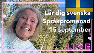 Språkpromenad 159  Lär dig svenska svenskamedmarie [upl. by Nnaihs]