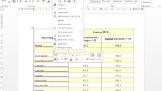 Nowości w Word 2013  Tabele [upl. by Lorrimor]