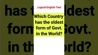 Oldest form of Government in the World generalknowledge quiz mcqs tiktok gk video [upl. by Ynahpit]