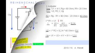 Reihenschaltung von Widerständen neu [upl. by Aivatnohs]