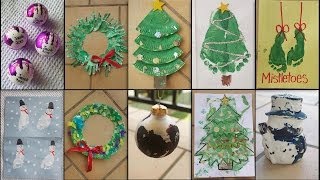 10 CHRISTMAS CRAFTS FOR TODDLERS amp KIDS [upl. by Delmor244]