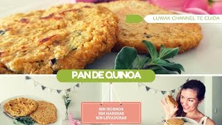 PAN DE QUINOA SIN HORNO SIN GLUTEN NI LEVADURAS APTO PARA DIETAS ADELGAZAMIENTO ETC [upl. by Winser842]