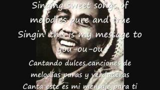 BOB MARLEY THREE LITTLE BIRDS LYRICS ESPAÑOL [upl. by Fryd]