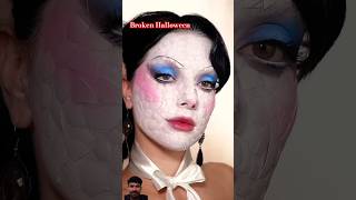 Broken Halloween 🎃👻🍬 asmr makeup halloween makeuptutorial makeupartist beauty halloweenlook [upl. by Ludlew]