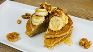 Healthy Banana Pancake Recipe  Alkaline Recipes [upl. by Aneleh]