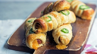 Jalapeno Cheddar Pretzel Dogs [upl. by Phionna890]