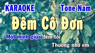 Đêm Cô Đơn Karaoke Tone Nam  Karaoke Hiền Phương [upl. by Rafa721]