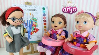 BABY ALIVE AULA DE ARTES NA ESCOLINHA CARINHA DE ANJO BABY DOLL KIDS [upl. by Llehsyt]